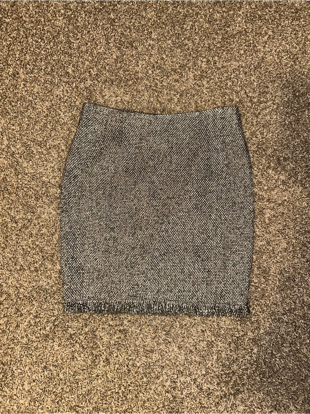 Bebe Classic Tweed Metallic Pencil Skirt